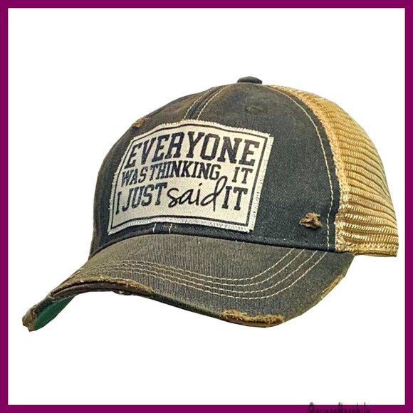 Unisex Adjustable Snapback Trucker Hat Cotton Polyester Mesh Back